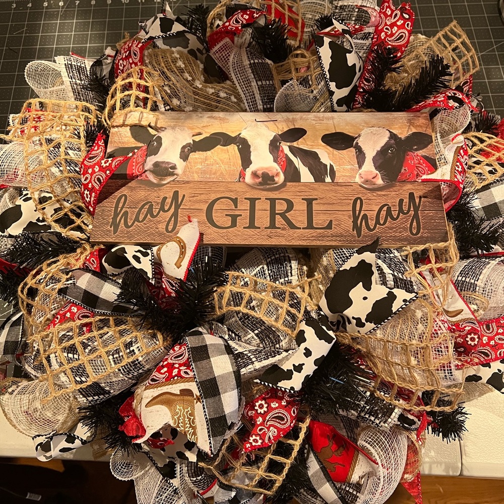 Cow wreath